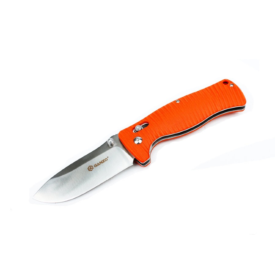 Ніж складаний туристичний Ganzo G720 440C / G10 помаранчевий