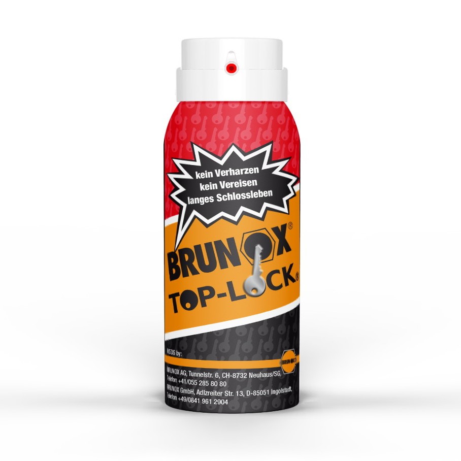 Мастило для замків і петель, спрей Brunox Top Lock 100ml