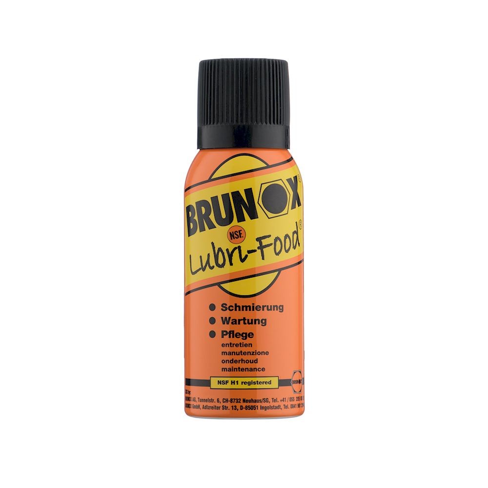 Універсальне мастило для харчового обладнання, спрей Brunox Lubri Food 120ml
