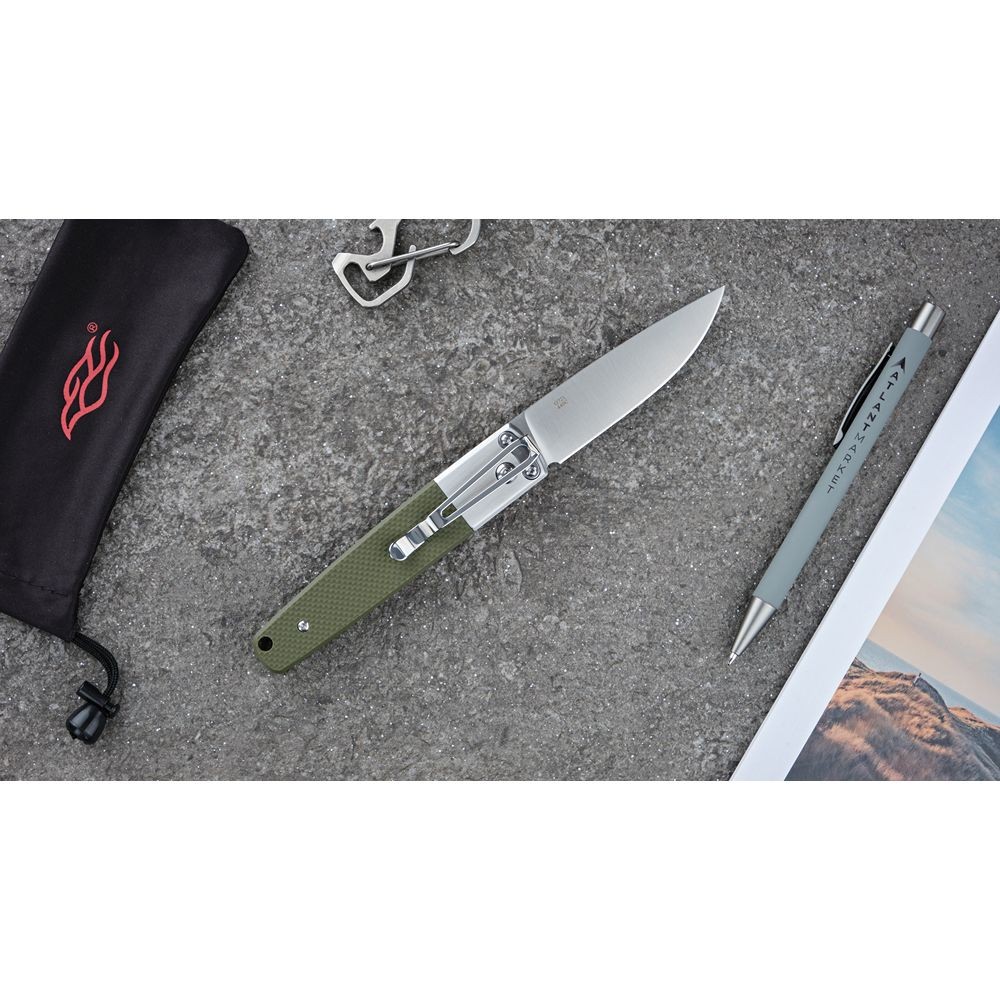 Ніж складаний туристичний Ganzo G7211 440C / G10 зелений