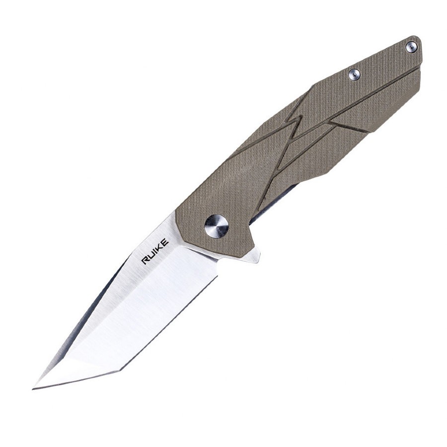 Ніж складаний туристичний Ruike P138-W, 14C28N / G10 бежевий