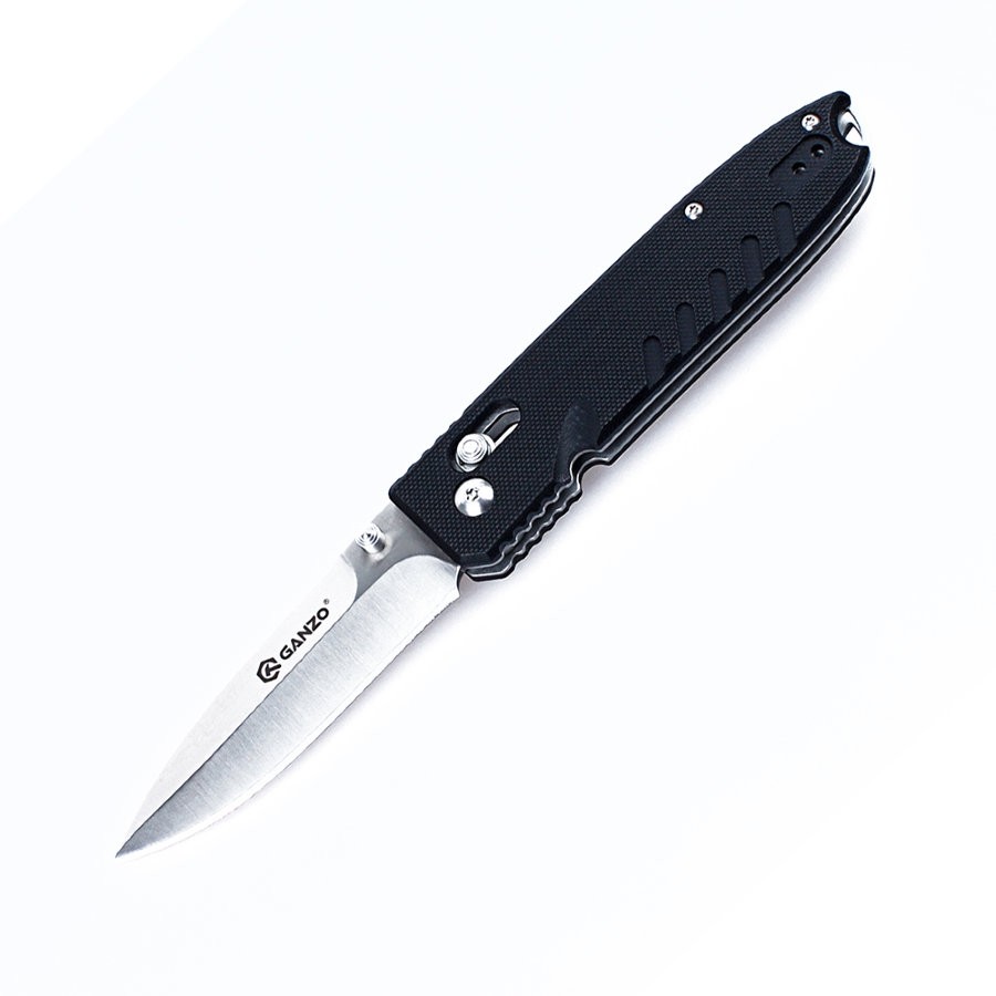 Ніж складаний туристичний Ganzo G746-1 ( 8.5 см) 440С / G10 чорний