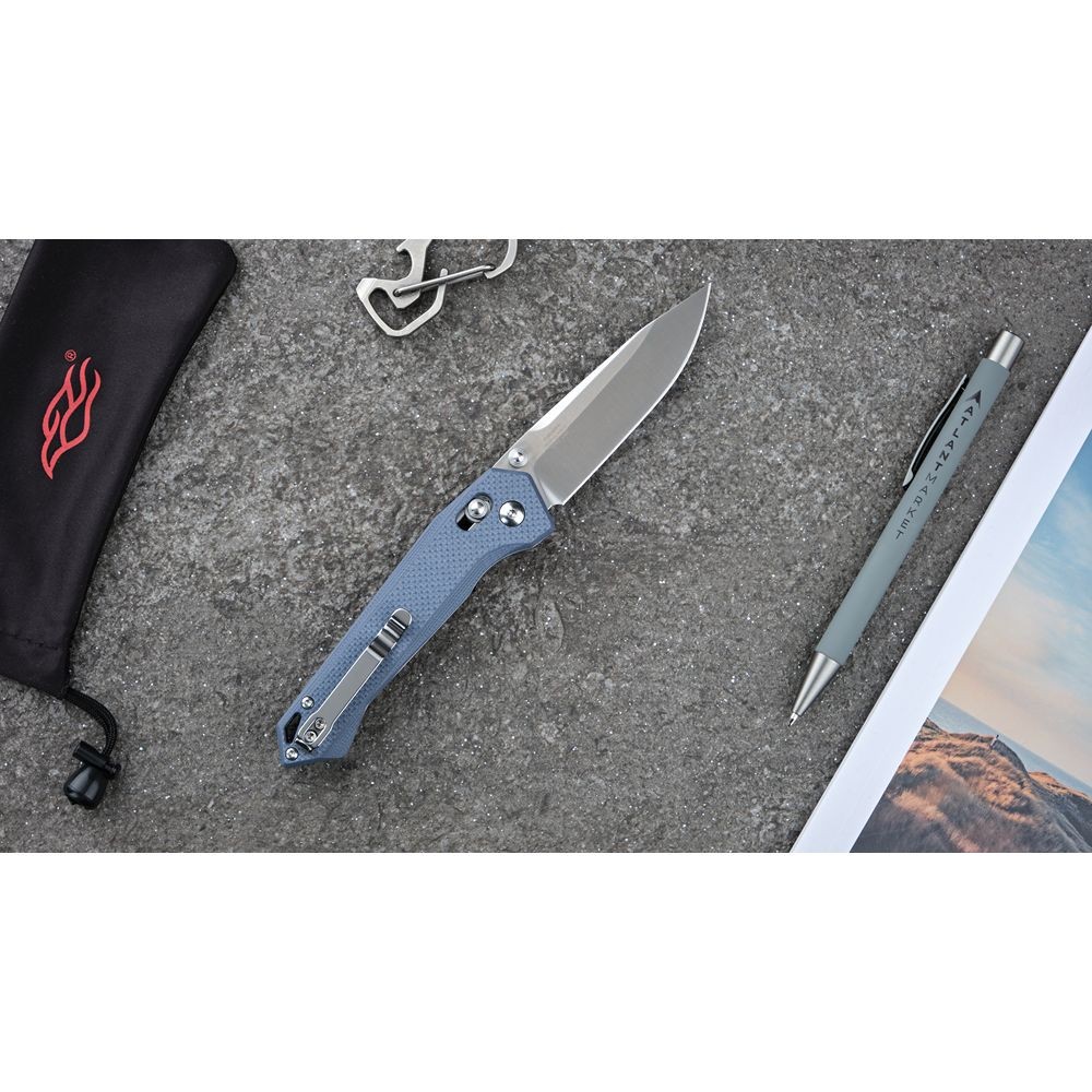 Ніж складаний туристичний Firebird FB7651 440С / G10 сірий
