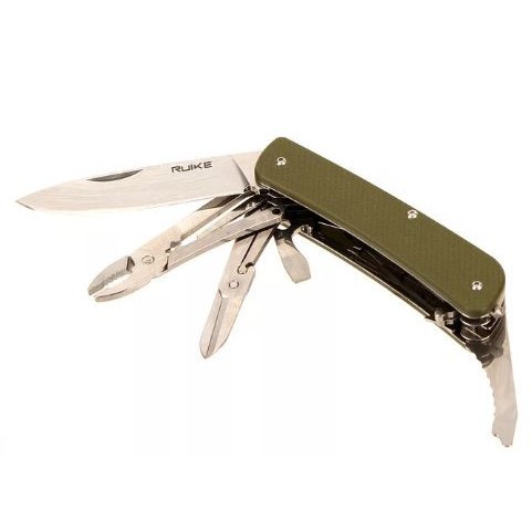 Багатофункціональний ніж Ruike Criterion L41, 12C27 / G10 зелений, інстр