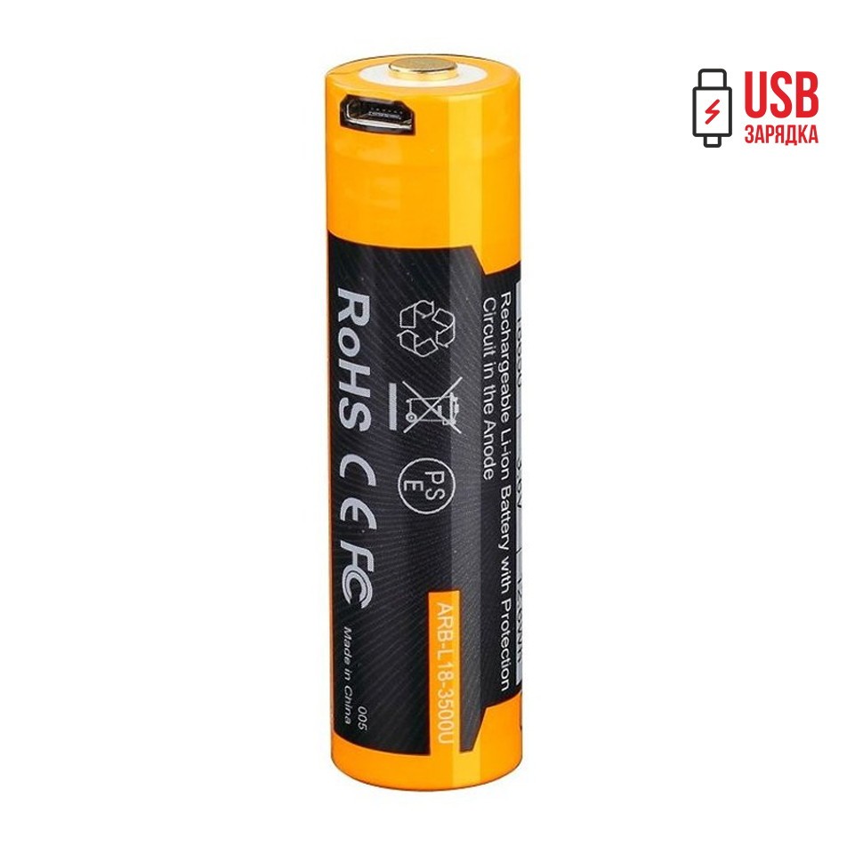 Акумулятор Fenix micro usb зарядка