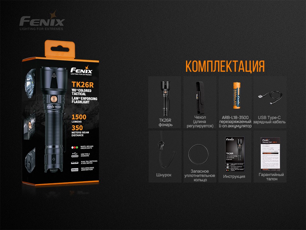 Ліхтар ручний Fenix TK26R