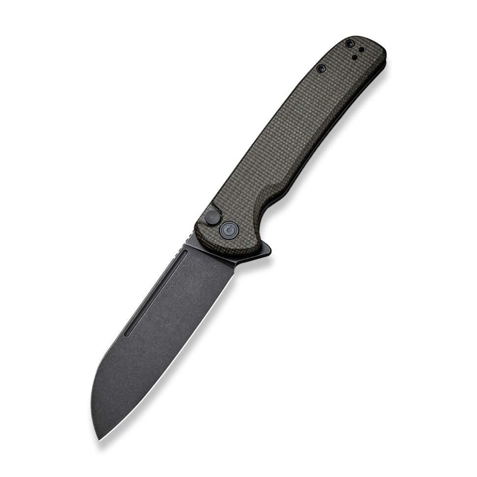 Ніж складаний туристичний Civivi Chevalier, (8.8 см) 14C28N / Micarta темно-зелений