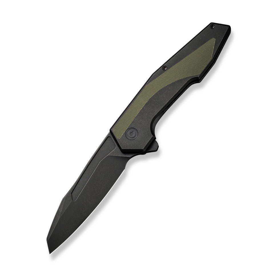Ніж складаний туристичний Civivi Hypersonic, (9.4 см) 14C28N /  Steel & G10 чорно-зелений
