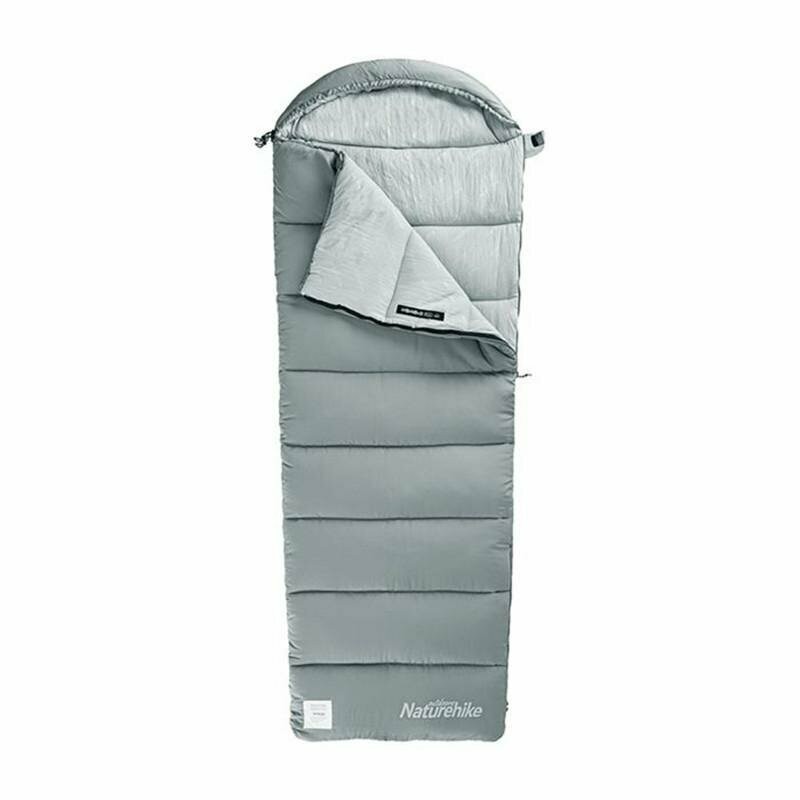 Спальник з капюшоном Naturehike M400 NH20MSD02, , правий, сірий