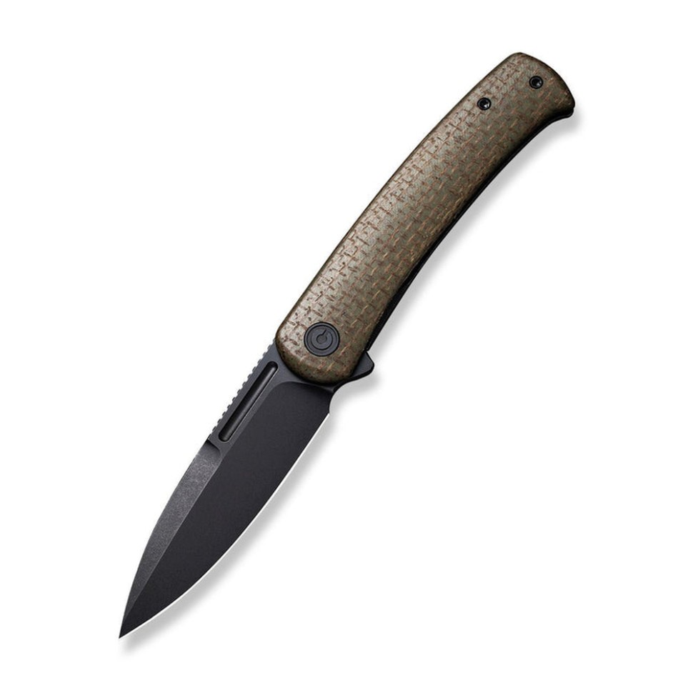 Ніж складаний туристичний Civivi Cetos, 14C28N / Micarta & Stainless коричневий