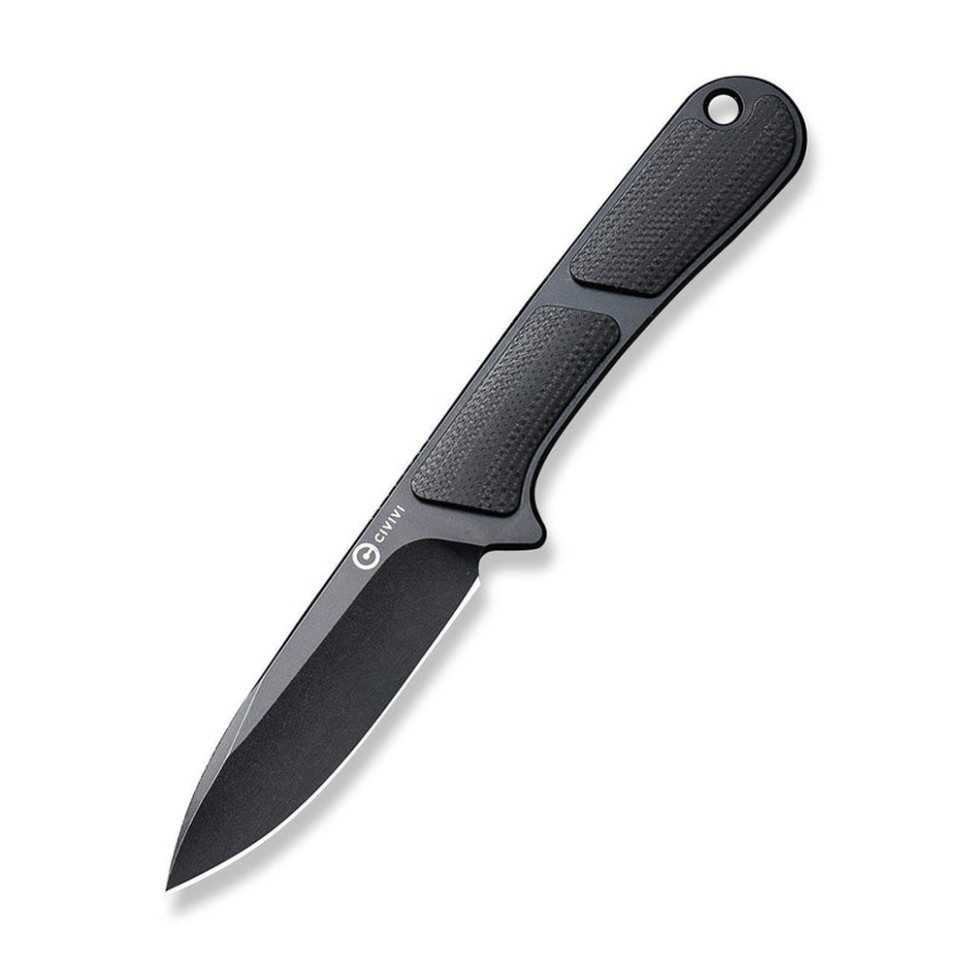 Ніж фіксований тактичний Civivi Mini Elementum, (5.7 см) Nitro-V / G10 чорний