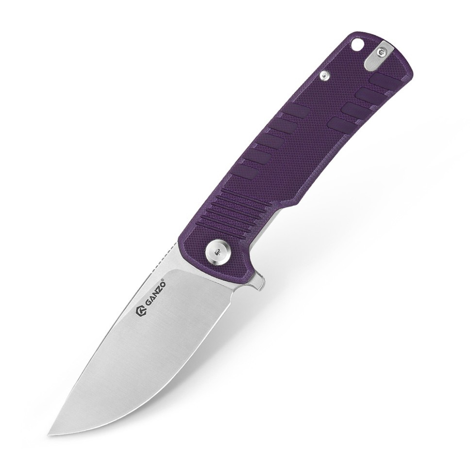 Ніж складаний туристичний Ganzo G769 D2 / G10 фіолетовий