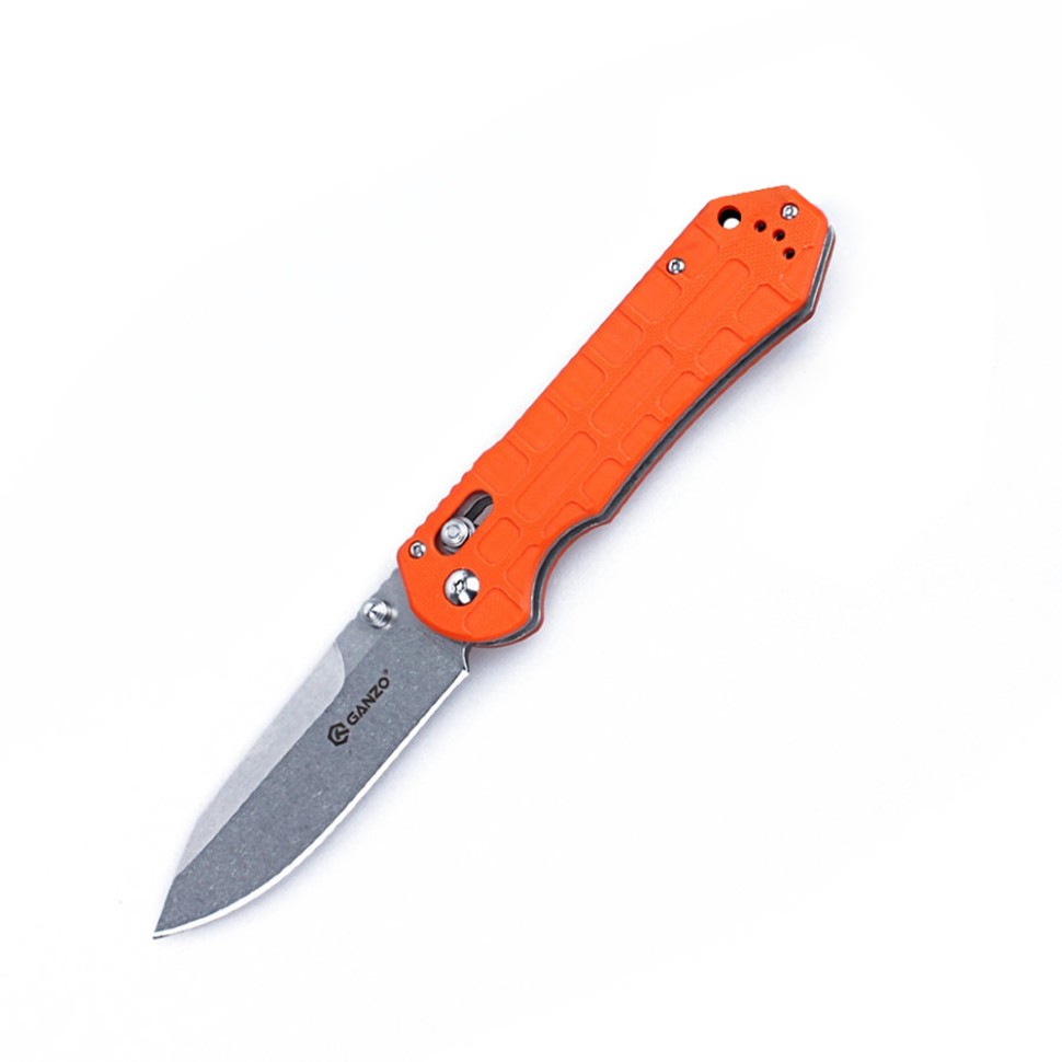 Ніж складаний туристичний Ganzo G7452P 440С / G10 помаранчевий