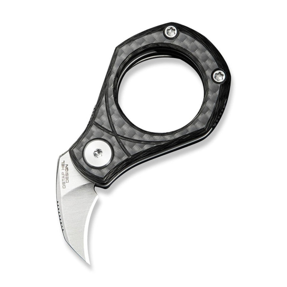 Ніж складаний кишеньковий Civivi Pyrus, 14C28N / Carbon Fiber темно-сірий