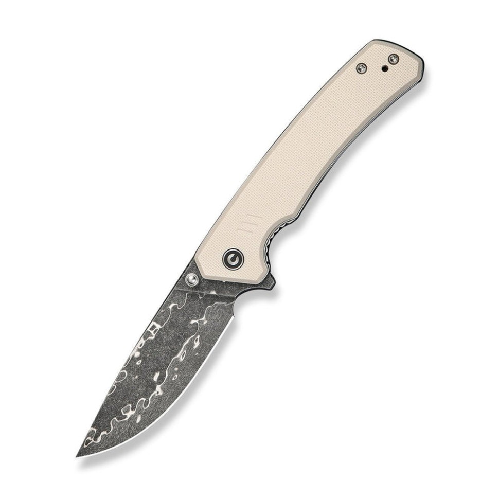 Ніж складаний туристичний Civivi Merit, Damascus / G10 сірий