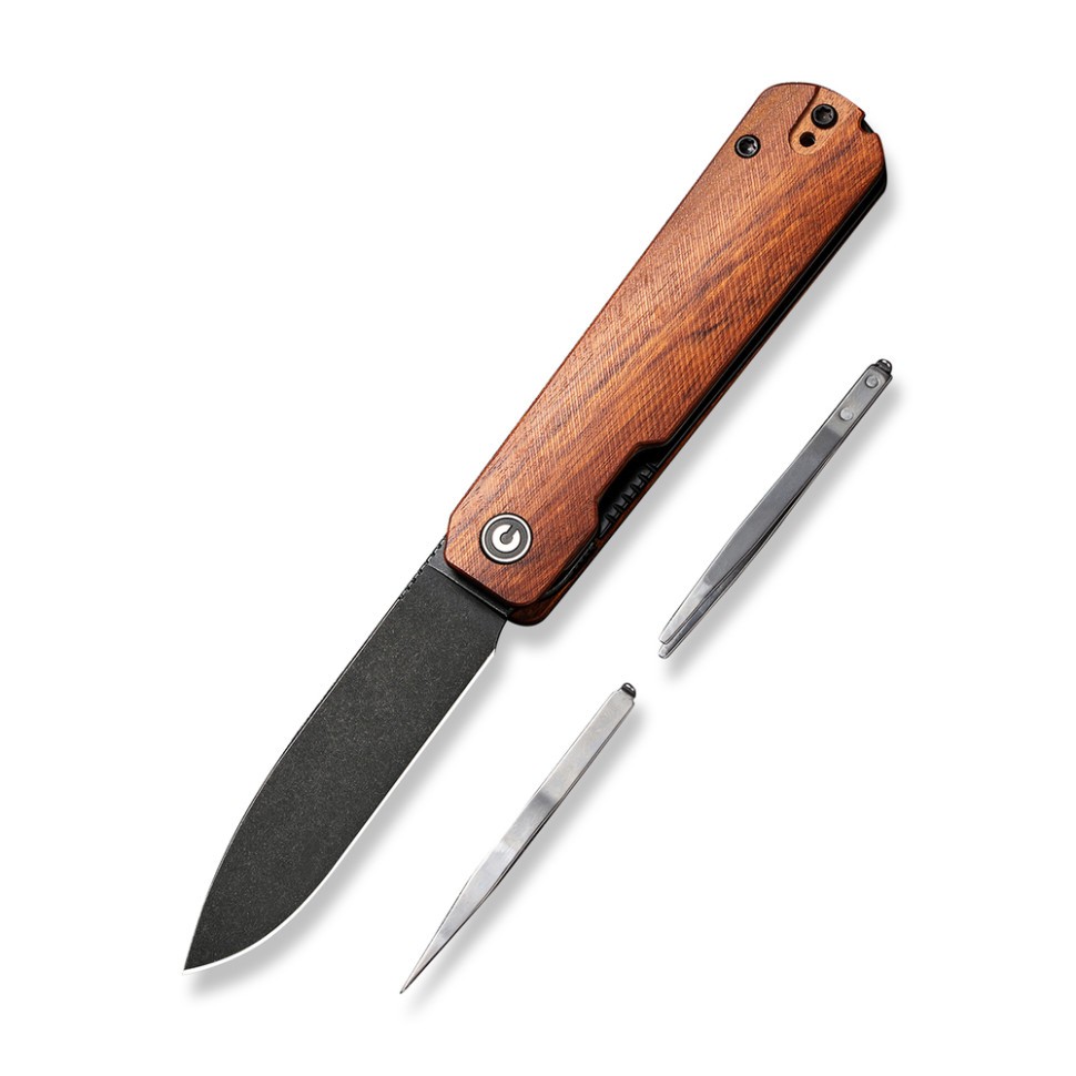 Ніж складаний кишеньковий Civivi Sendy, Nitro-V / Guibourtia Wood