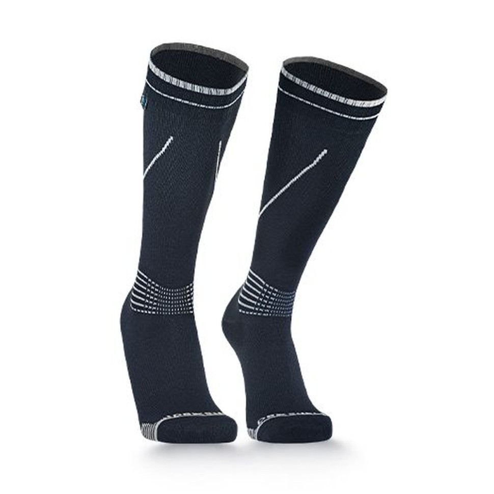 Водонепроникні шкарпетки Dexshell Longlite Socks , сірі полоски, розмір XL