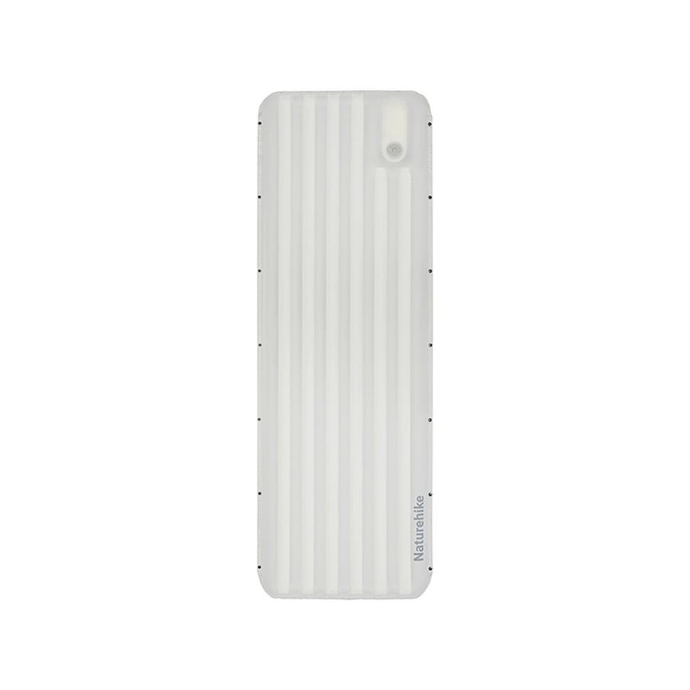 Матрац туристичний надувний одномісний Naturehike CNK2450WS034, 198х68х9.5 см, білий, для кемпінгу із мішком для надування