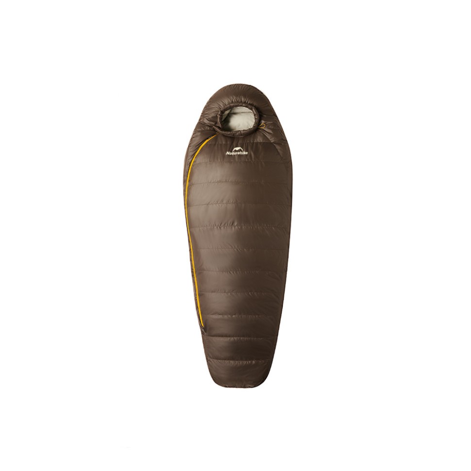 Спальник з натуральним пухом Naturehike Snowbird CNK2550WS014, p-р M, темно-коричневий