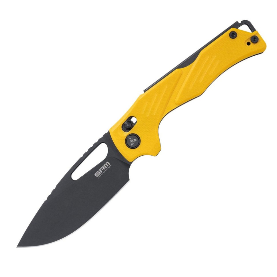 Ніж складаний туристичний SRM Mirage 239X-GY 14C28N / G10 жовтий