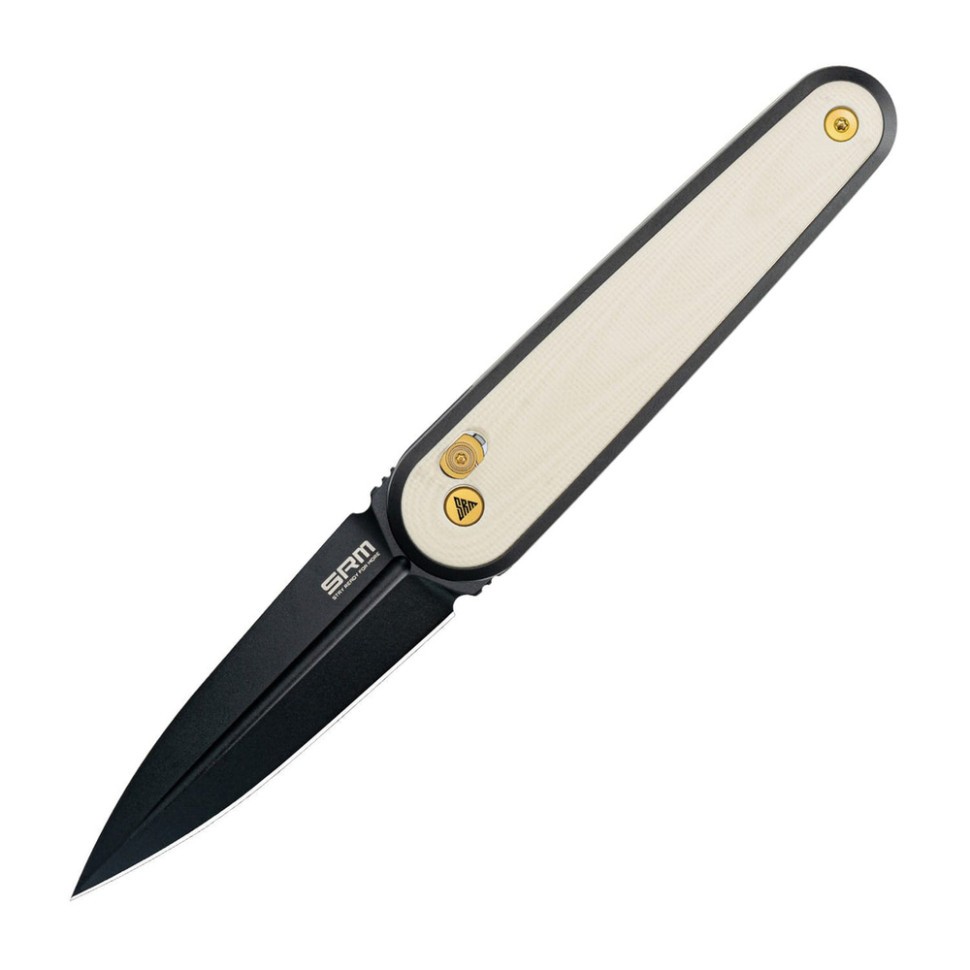 Ніж складаний кишеньковий SRM Twin 251MB-GT2 N690 / G10 білий