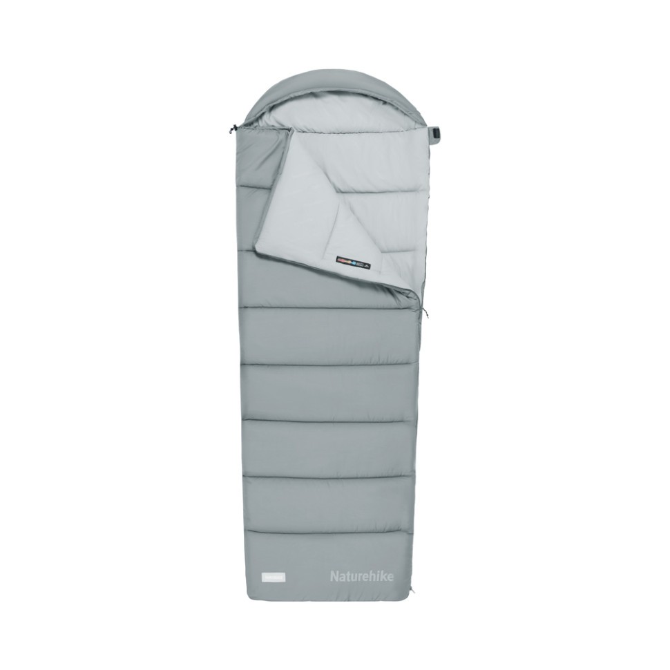 Спальний мішок з капюшоном Naturehike MS100 CNK2350WS023 лівий, сірий