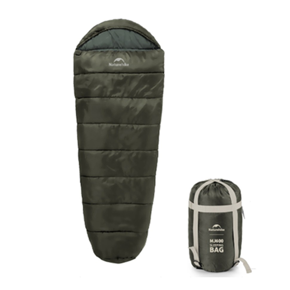 Спальник з капюшоном Naturehike CNK2300SD014 MJ600 Січ, зелений