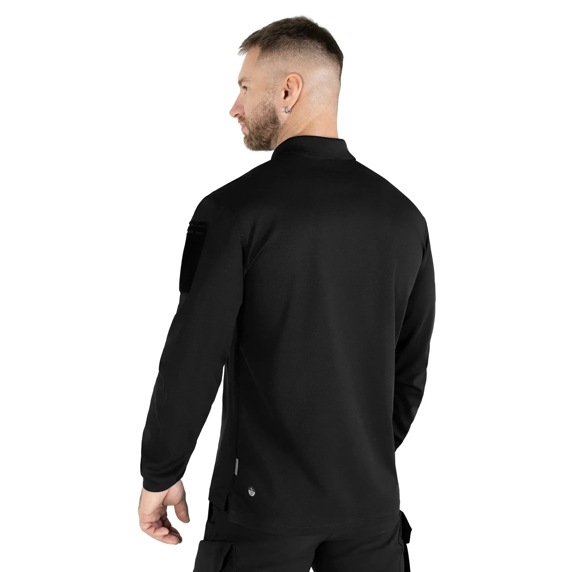 Поло Patrol 2.0 (perf.) Long CoolPass Pique LT Чорне, XL