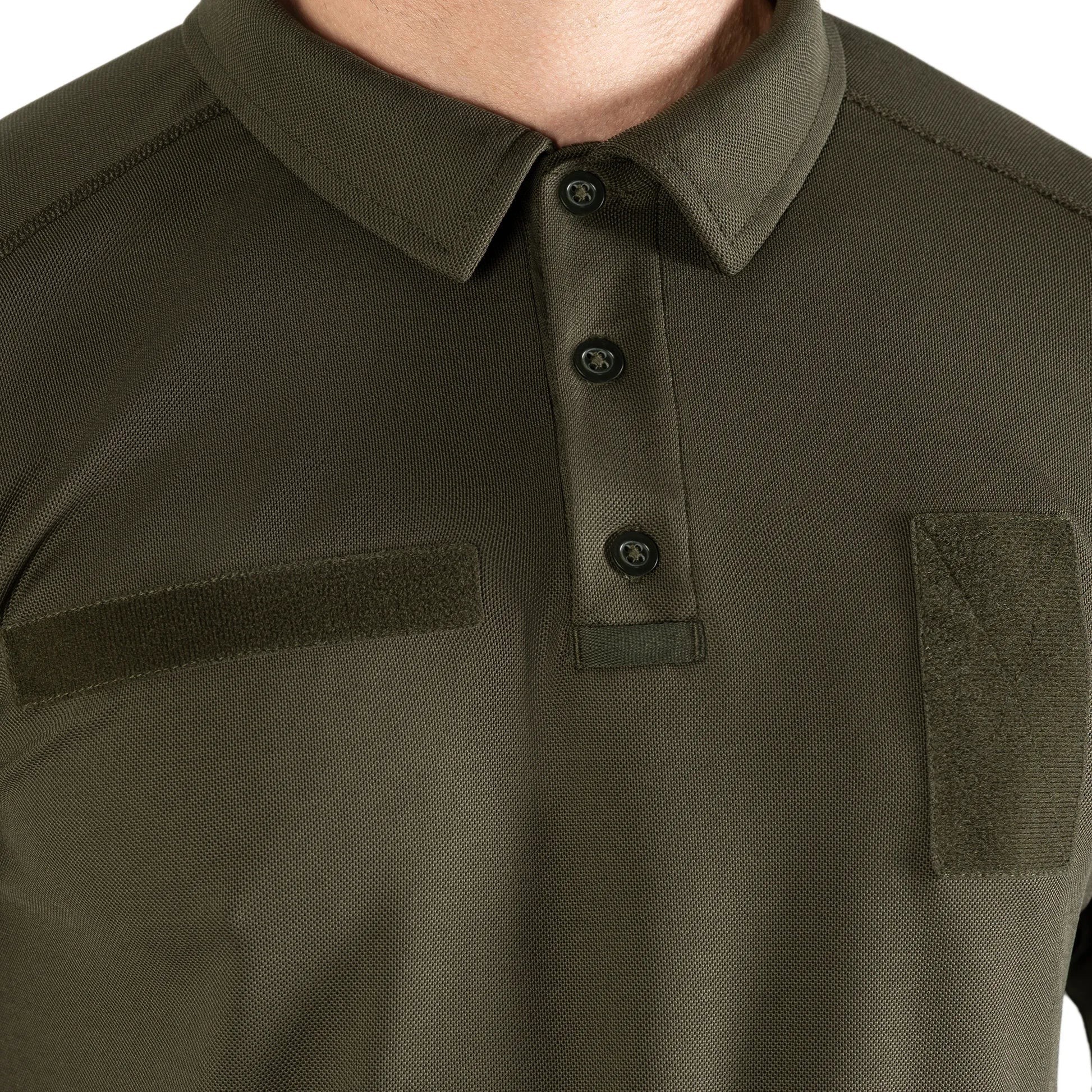 Поло Army ID Long CoolPass Pique LT Олива, M