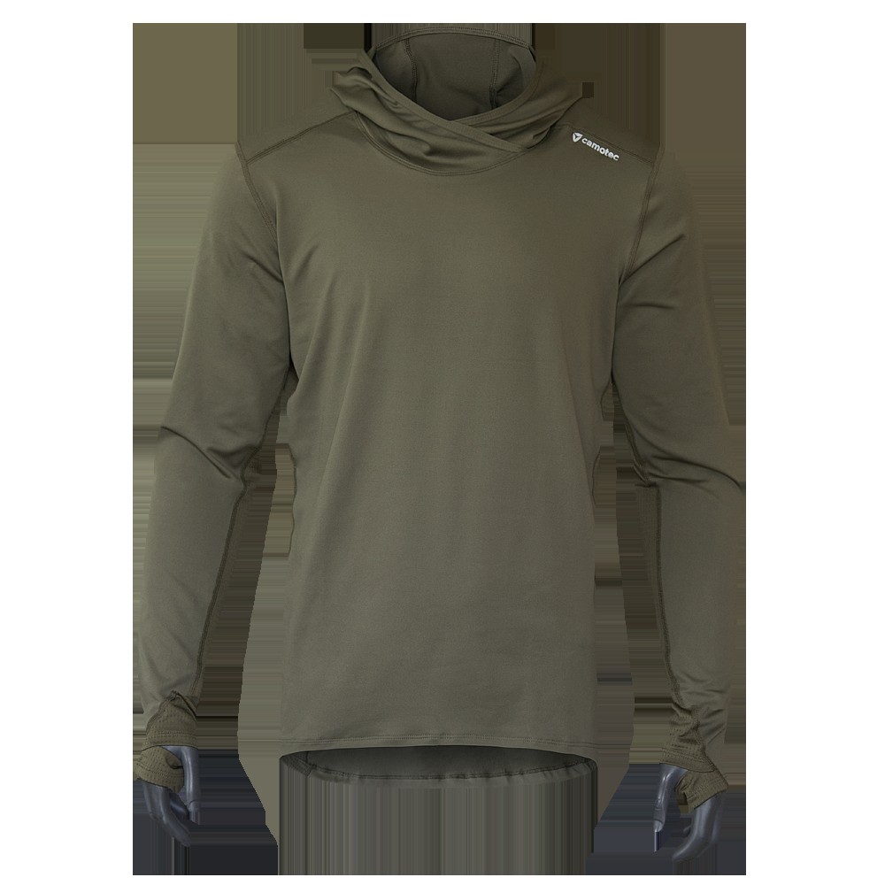 Лонгслів Chiton Hood CoolPass Олива (5784), S
