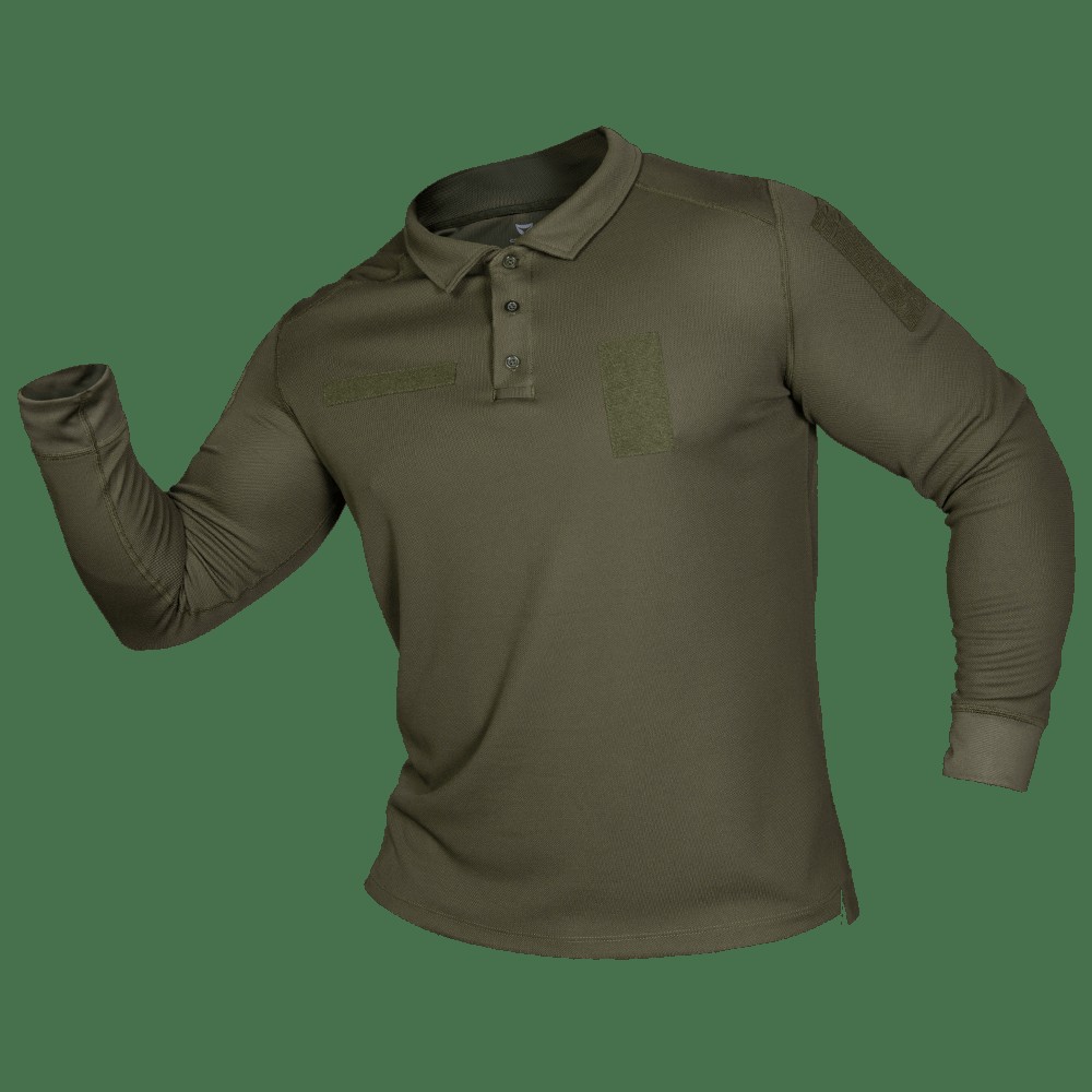 Поло CM Army ID Long CoolPass Pique Олива (7368), M