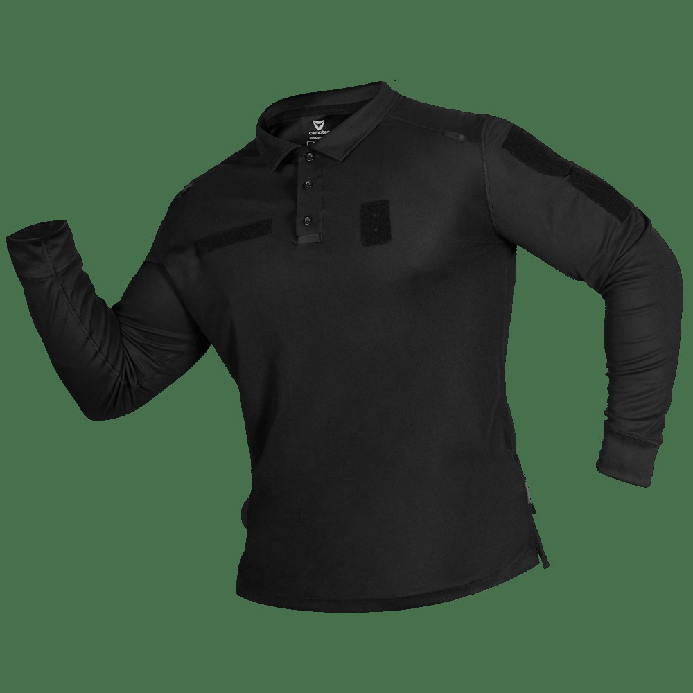 Поло Paladin Long LT CoolPass Pique Light Чорне (7367), XL