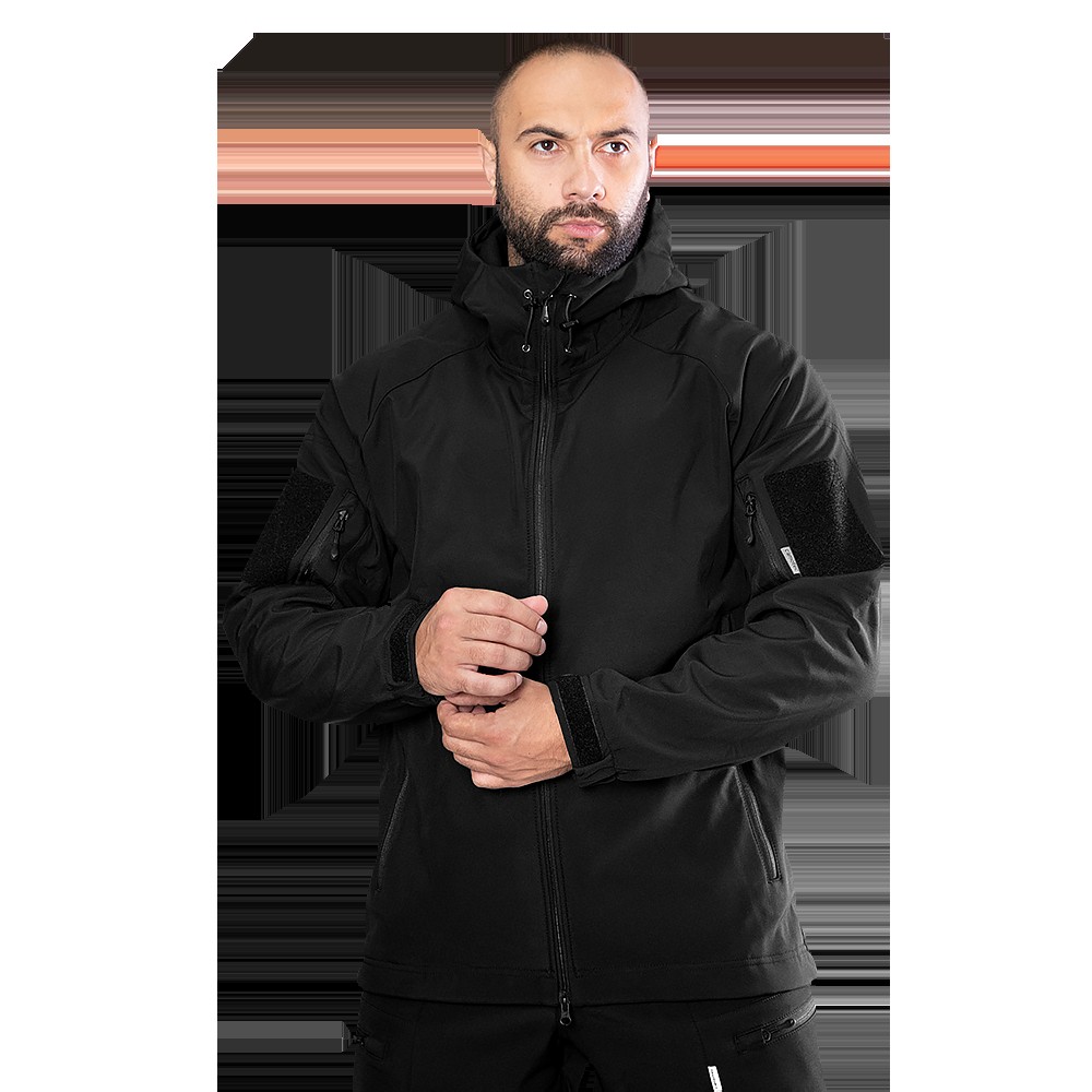 Куртка Stalker SoftShell Чорна (7226), XXXXL