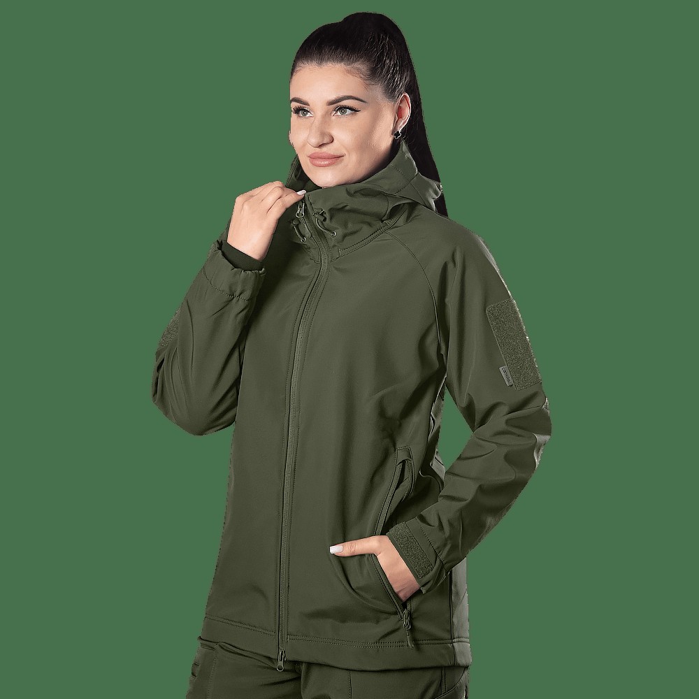 Жіноча куртка Stalker SoftShell Олива (7441), XS