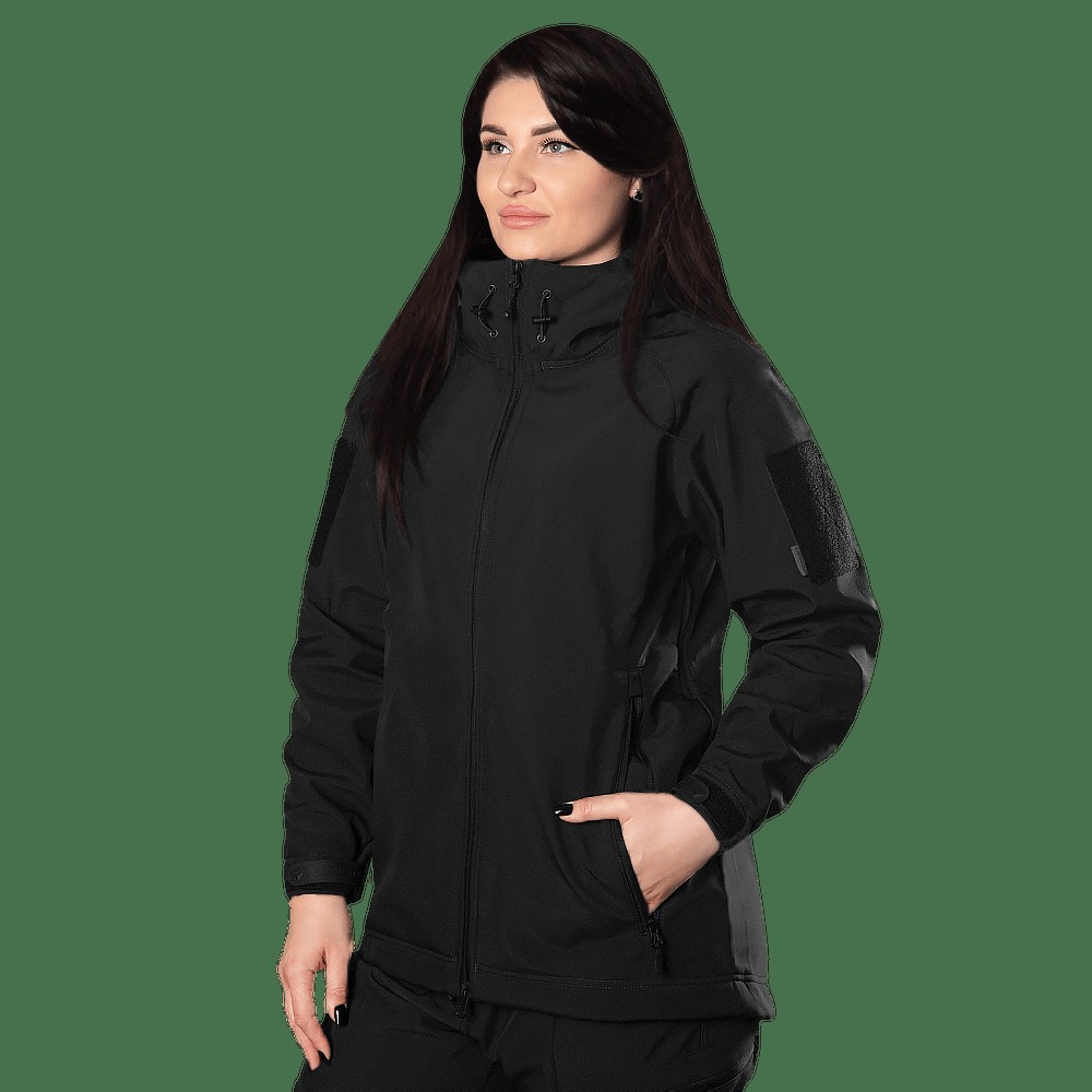 Жіноча куртка Stalker SoftShell Чорна (7442), S