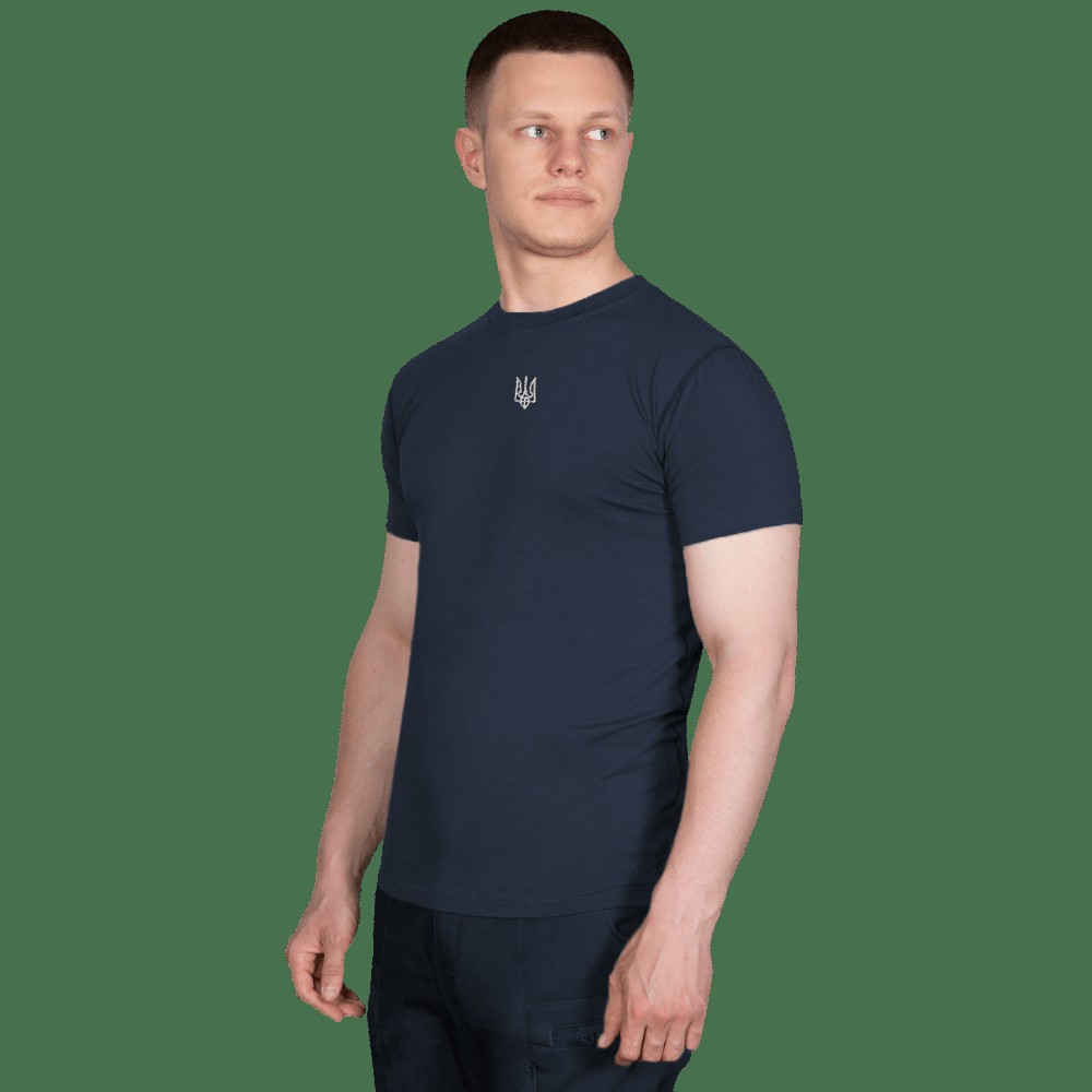 Футболка Modal Темно-синя (білий тризуб) (7361), XXL