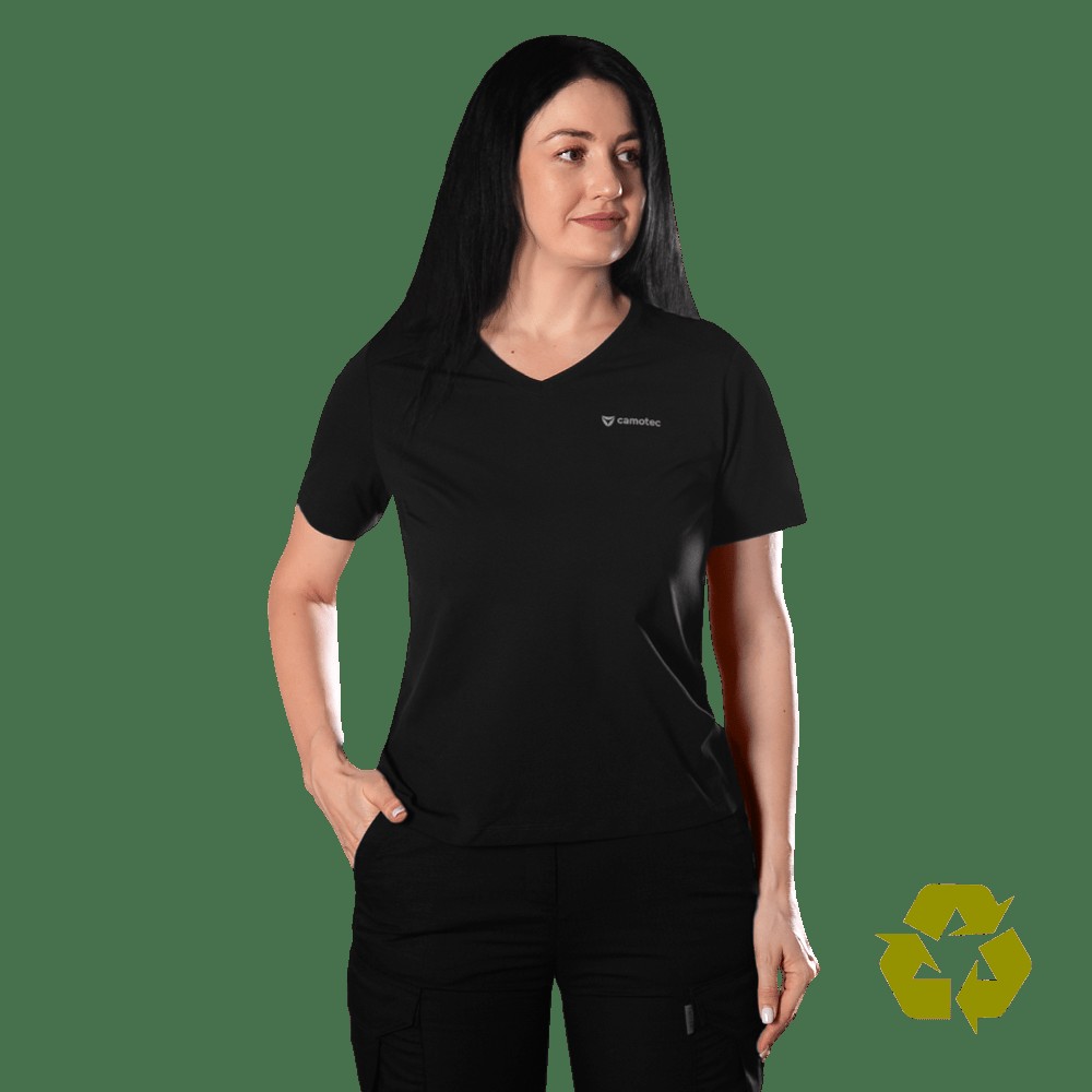 Футболка Pani Totem Logo V-neck Чорна (8284), XXL