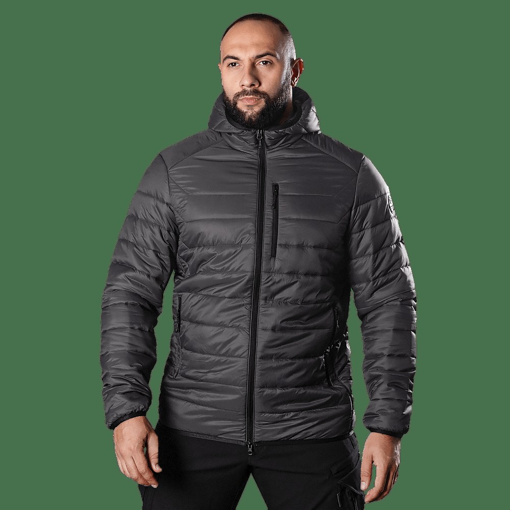Легкий Пуховик Storm Hood 2.0 Графіт (8394), XXXL