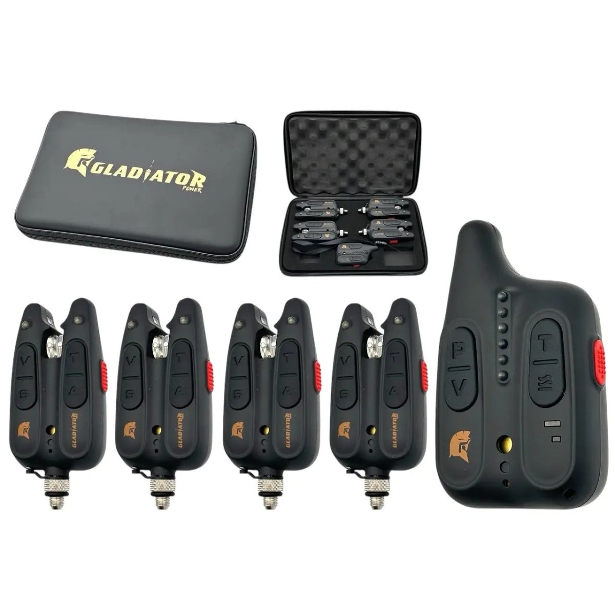 Набір сигналізаторів GLADIATOR RF1118 4+1 Black з пейджером