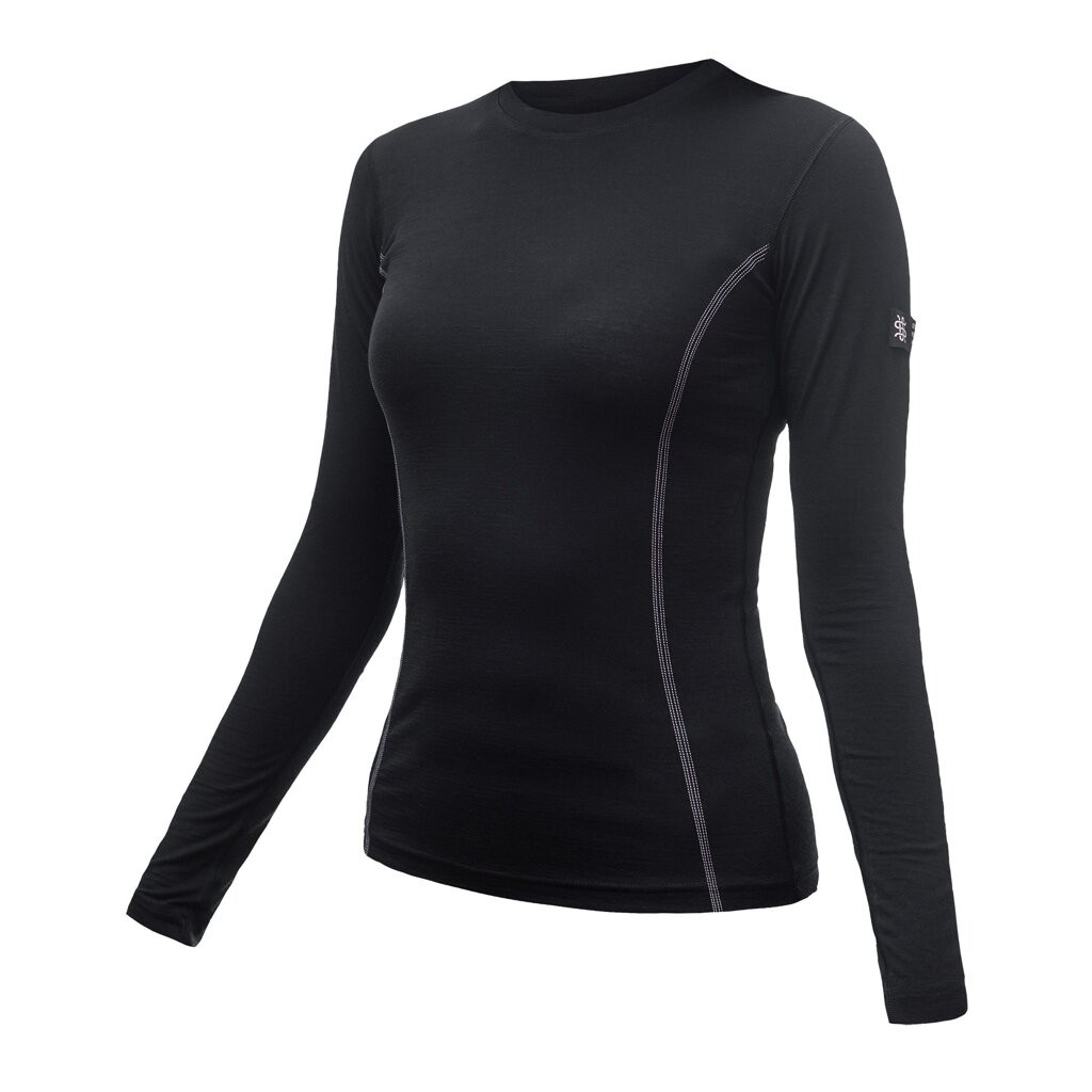 Термофутболка жіноча Sensor Merino Active LS black 11109024, SW11MA-black-M