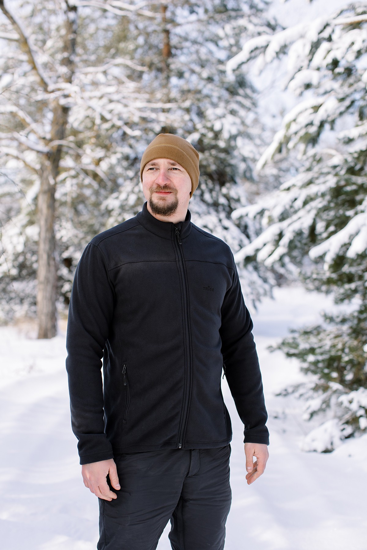 Кофта флісова Tribe Fleece Jacket Full Zip T-KJ-0011-black, 56