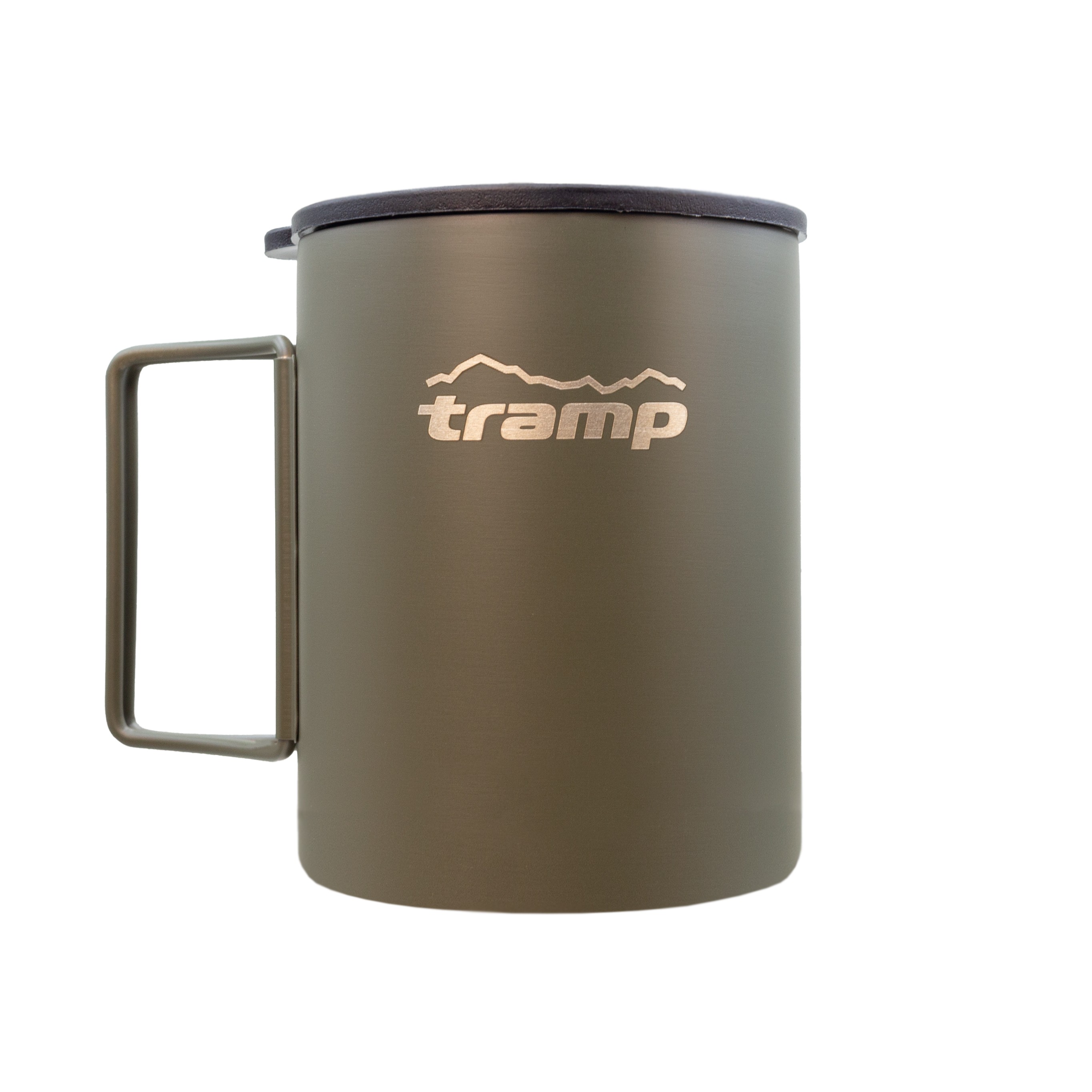 Термокружка TRAMP зі складаними ручками та поїлкою UTRC- olive