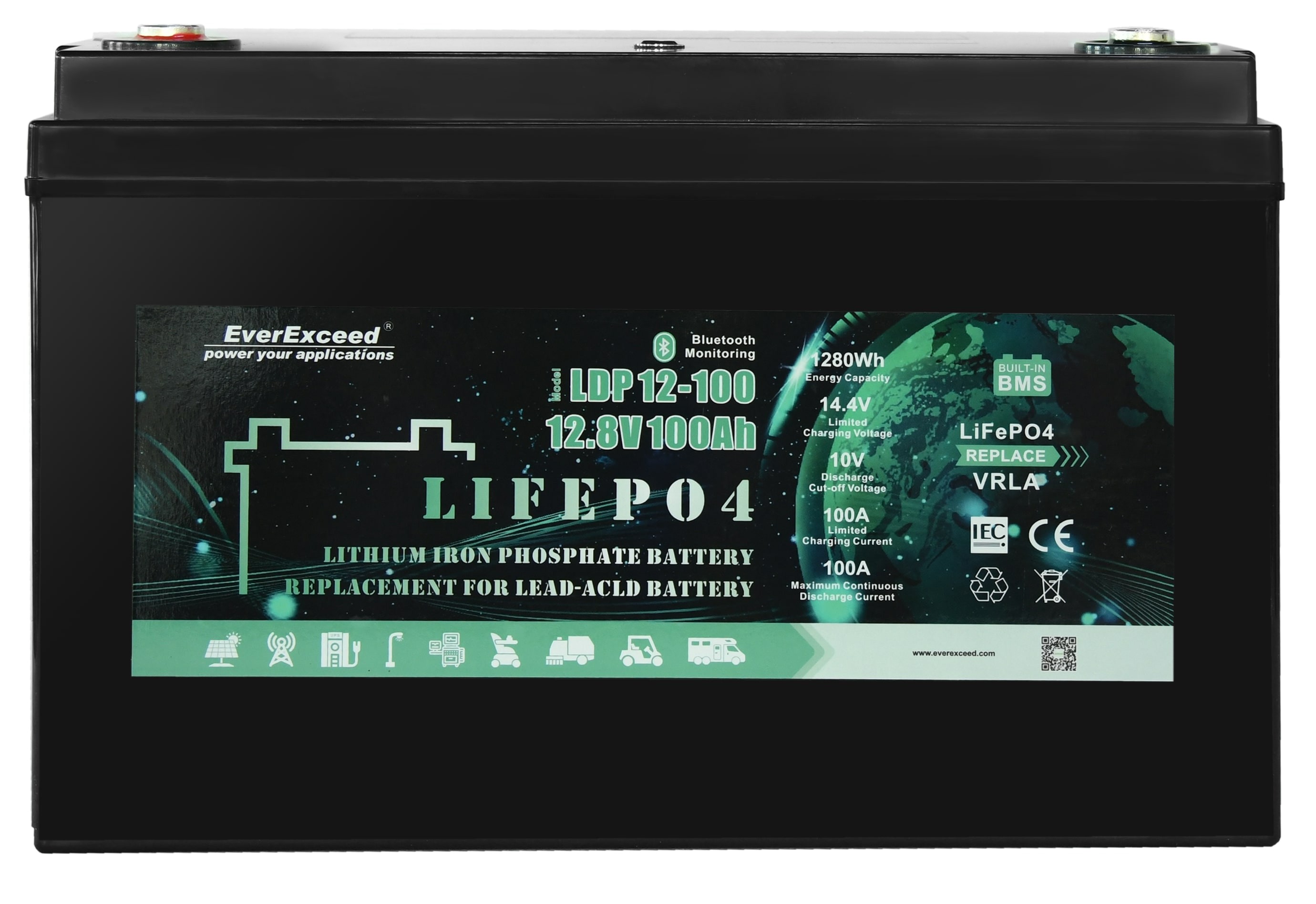 Акумуляторна батарея EverExceed LDP 12-100 12.8V 100Ah