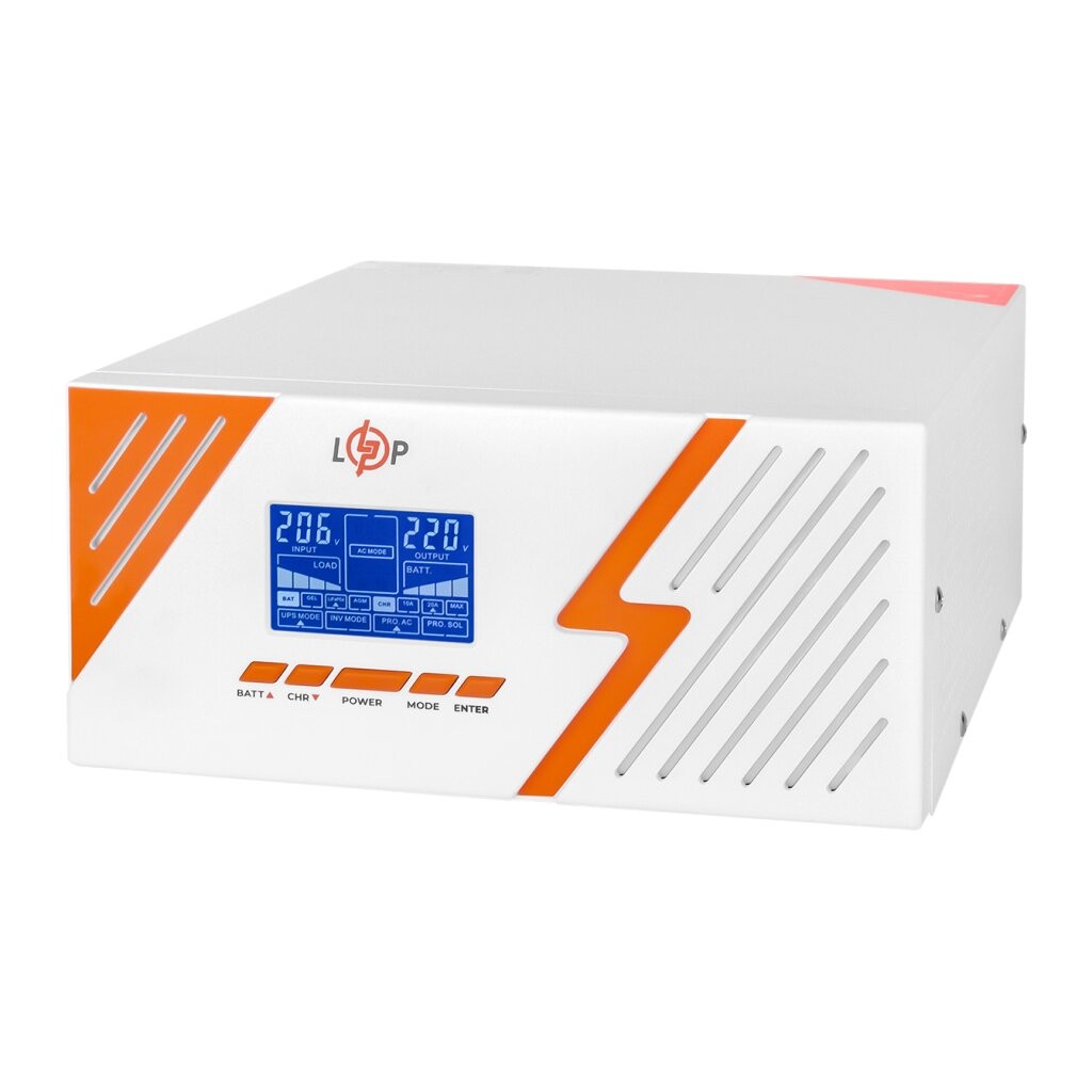 Джерело безперебійного живлення LogicPower 12V LPM-PSW-1500Va White