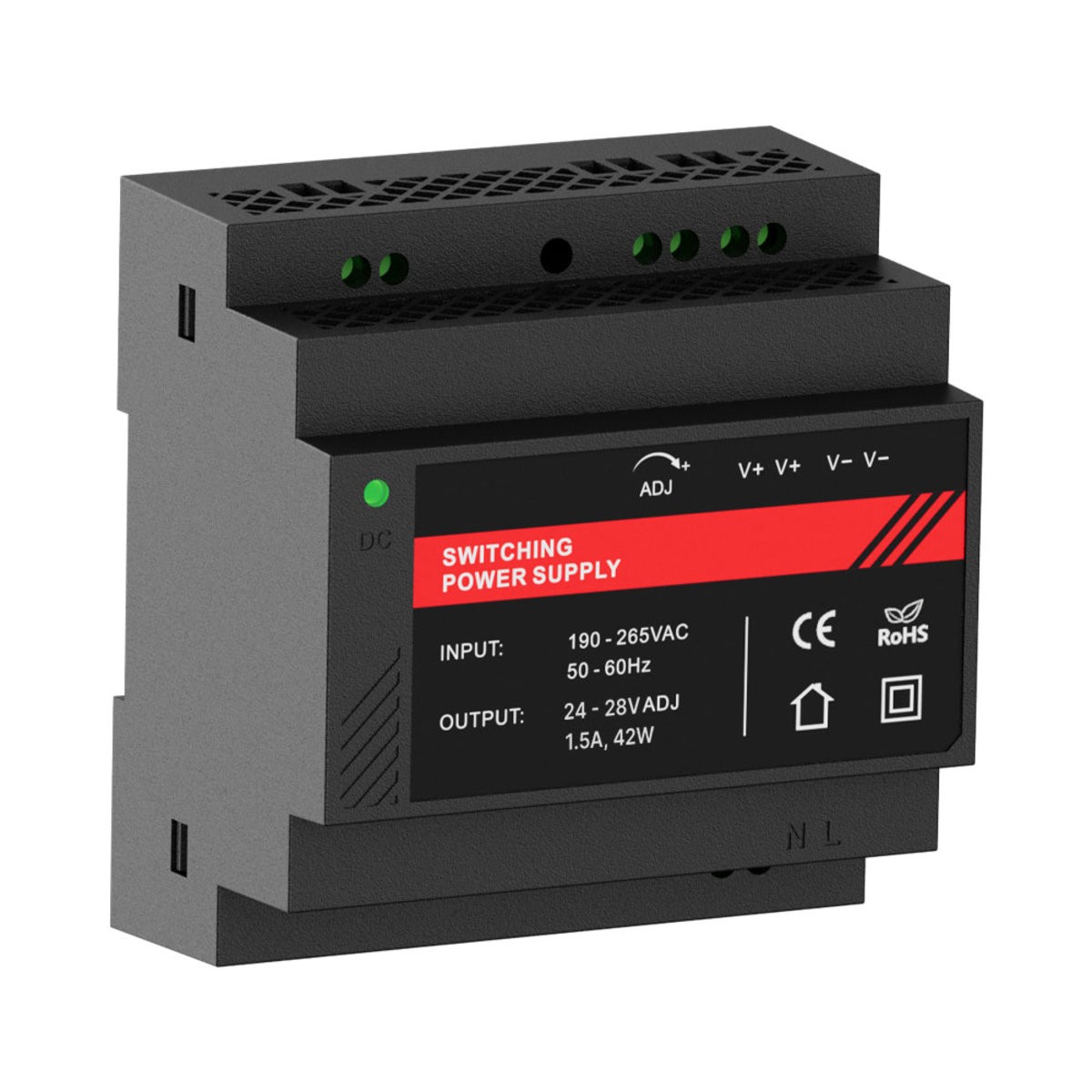 Джерело безперебійного живлення на DIN-рейку Kraft PSU-1203DIN(P)