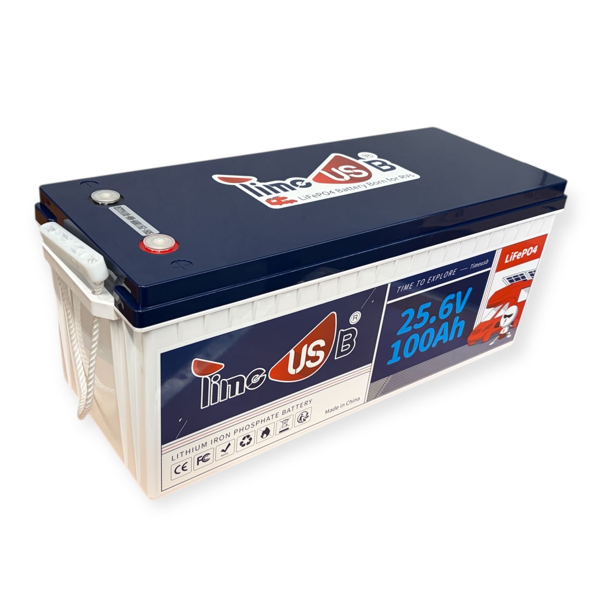 Літій-залізо-фосфатний акумулятор Timeusb LiFePO4 25.6V 100Ah 2560Wh