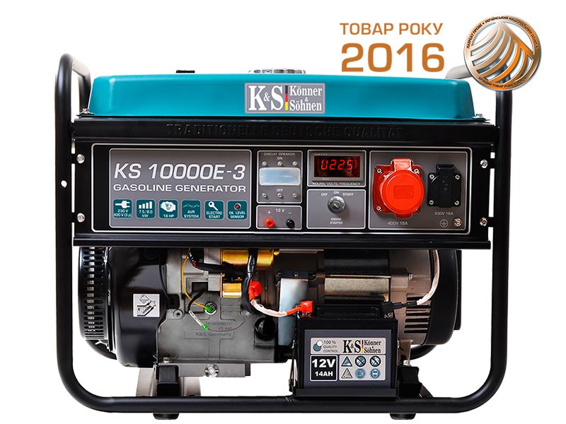 Бензогенератор Konner&Sohnen KS 10000E-3