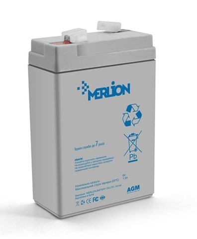 Акумуляторна батарея MERLION GP645F1 (6В-4,5 А/г)