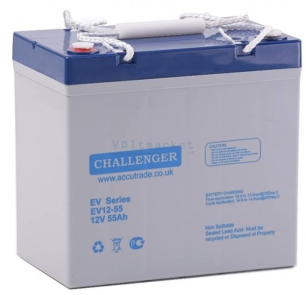 Акумуляторна батарея Challenger EVG12-55 (Gel)