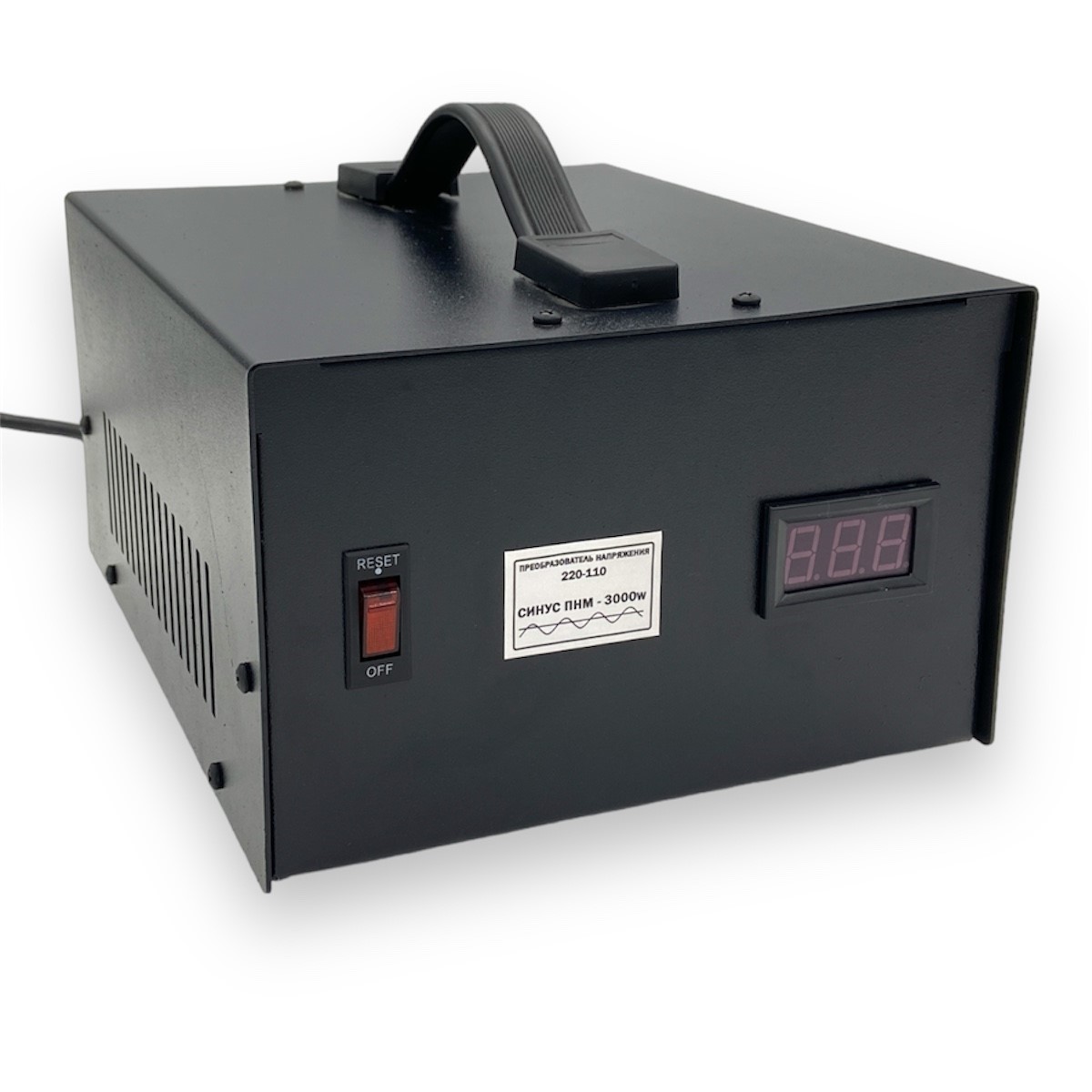 Понижуючий трансформатор 220V-110V СИНУС ПНМ-3000Ва (металевий корпус)